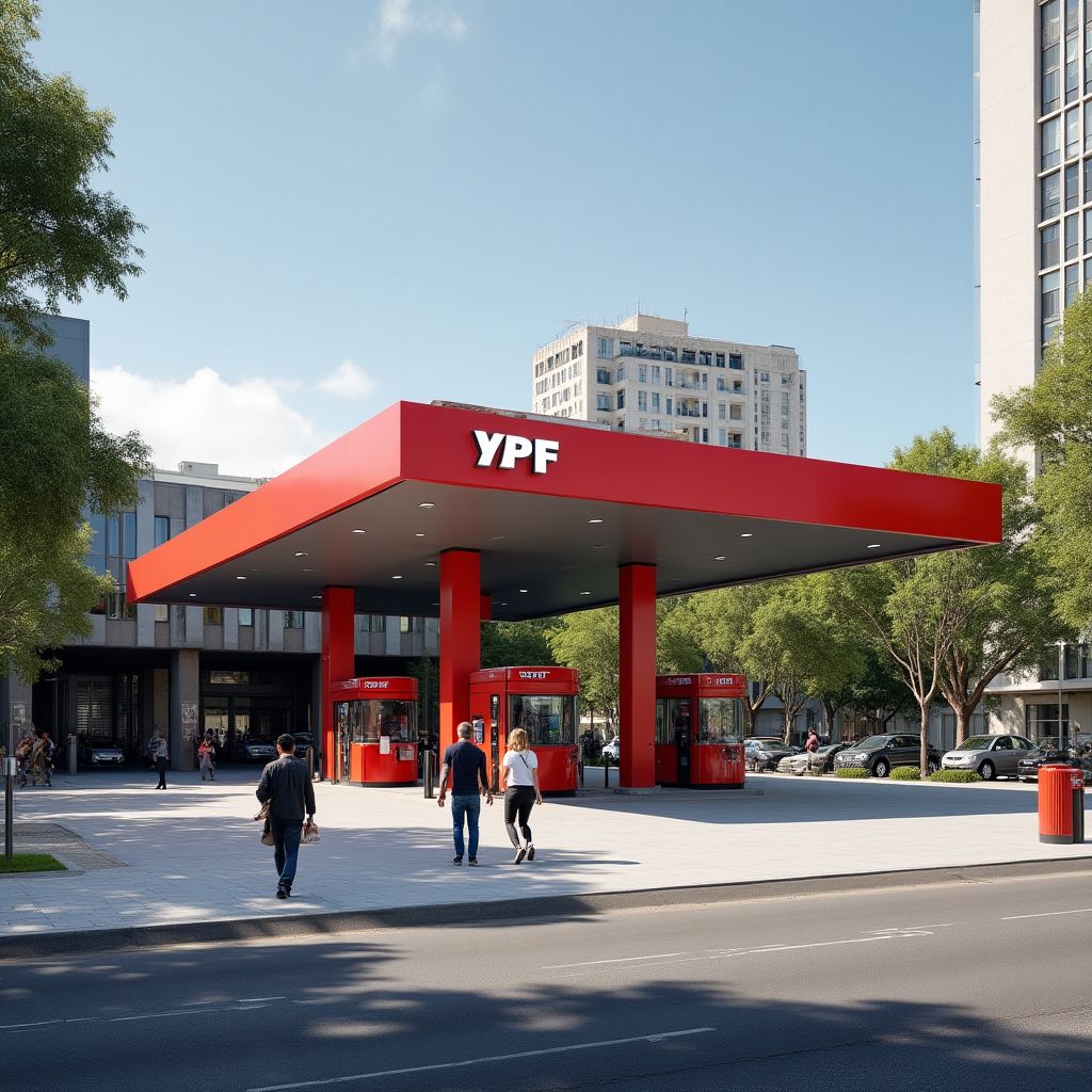 Estación YPF en Buenos Aires